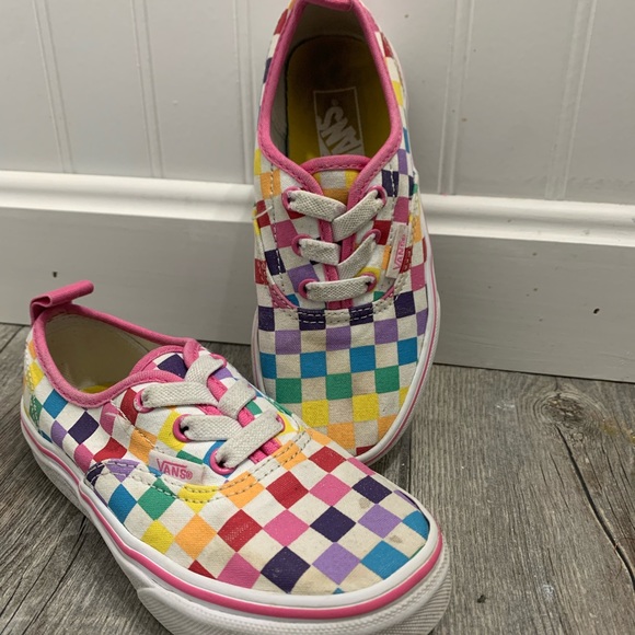 girls rainbow vans